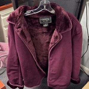 Coaco faux fur lined jacket L // 102437